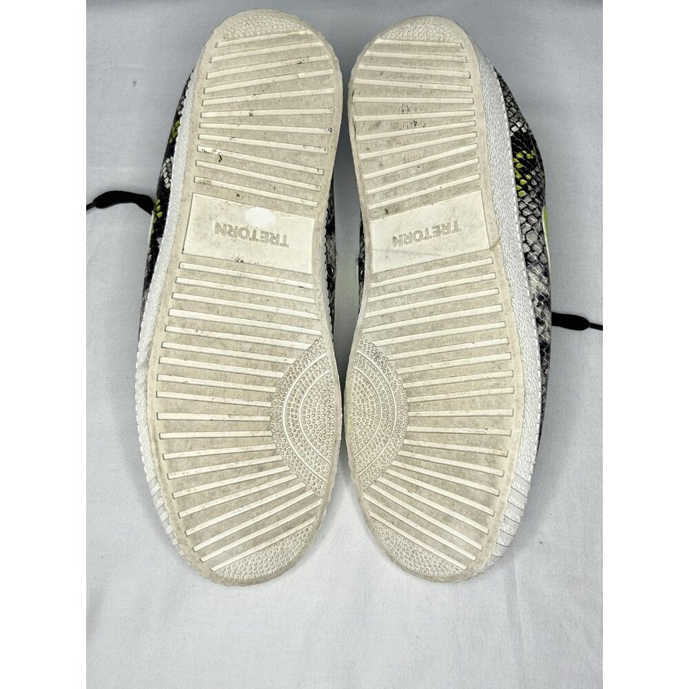 Tretorn Nylite 41 Plus Shoes Womens Size 9.5 Snake Print Neon Yellow Leather - Picture 16 of 16